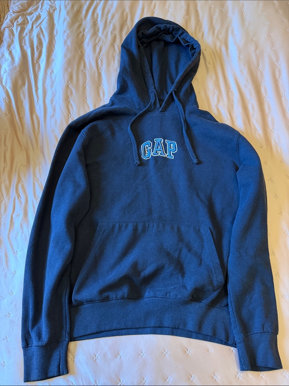 GAP Navy Blue Hoodie with Contrast Embroidered Logo